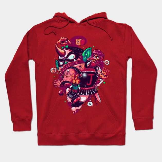 Alex Kidd VS Janken Gang Hoodie by BrunoMota